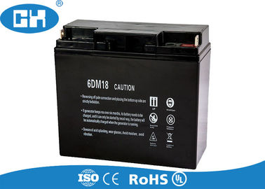 Custom 12v 18Ah Sealed Lead Acid Battery Rendah Self - Discharge High Performance