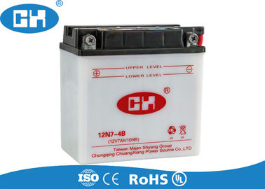 High Performance Lead Acid Motorcycle Battery 12v 7Ah Big Capacity ABS Container